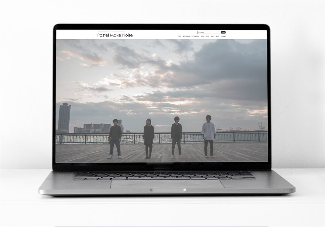 Pastel Make Noise official web site PCデザイン