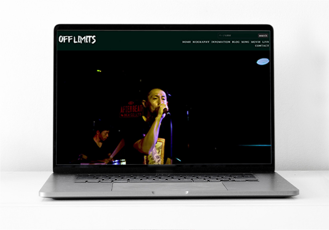 OFF LIMITS official web site PCデザイン